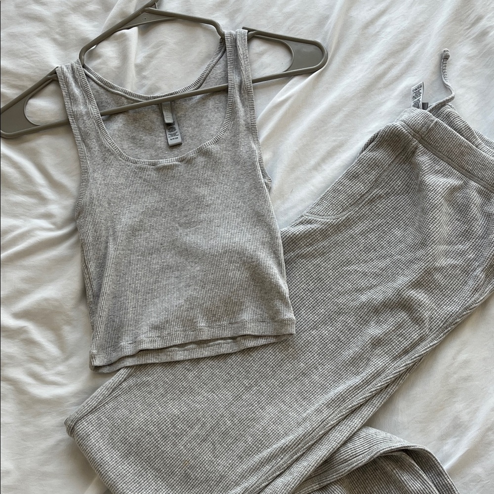 Gray Drawstring Lounge Pants